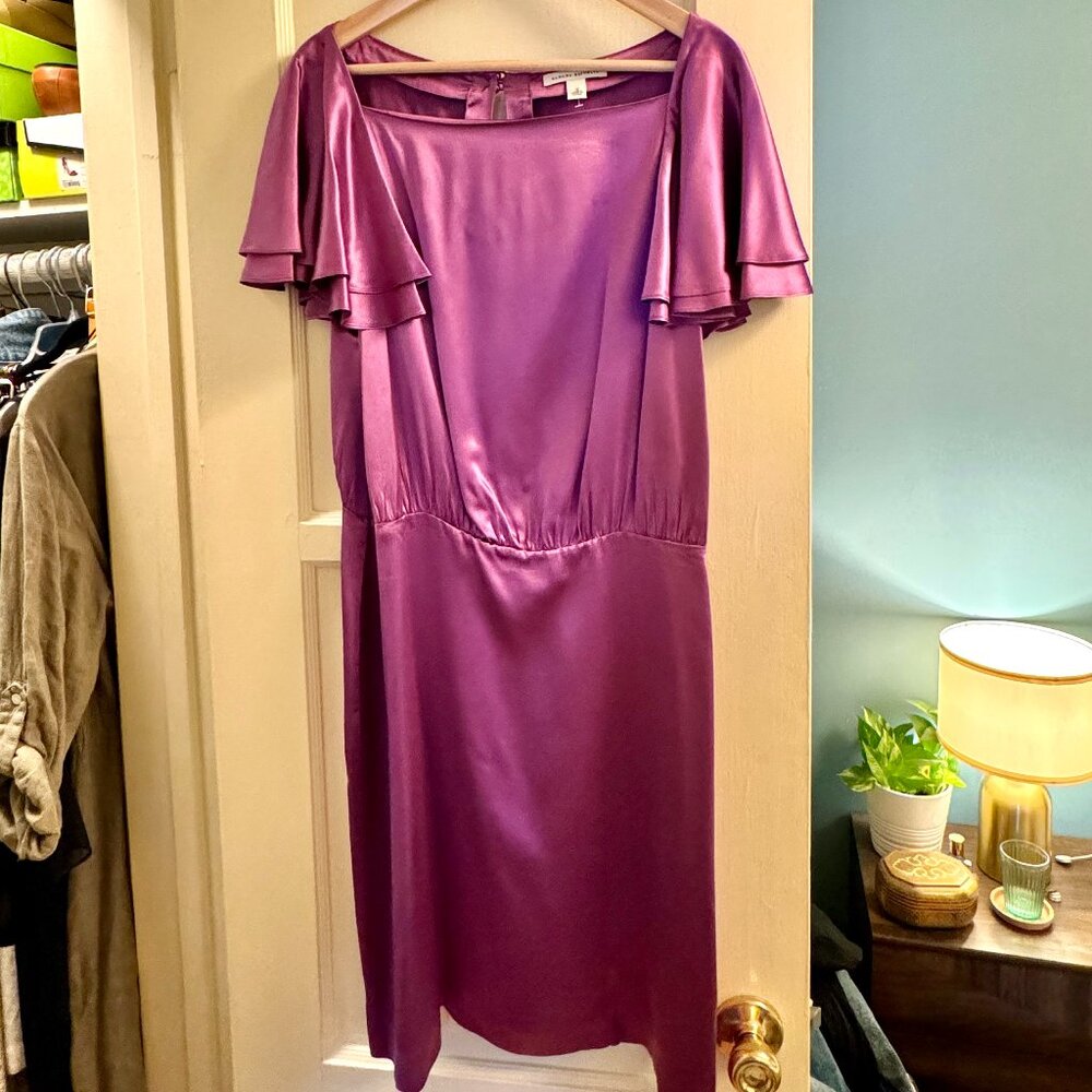 💯 Banana Republic | Flutter Sleeve Silk Dress